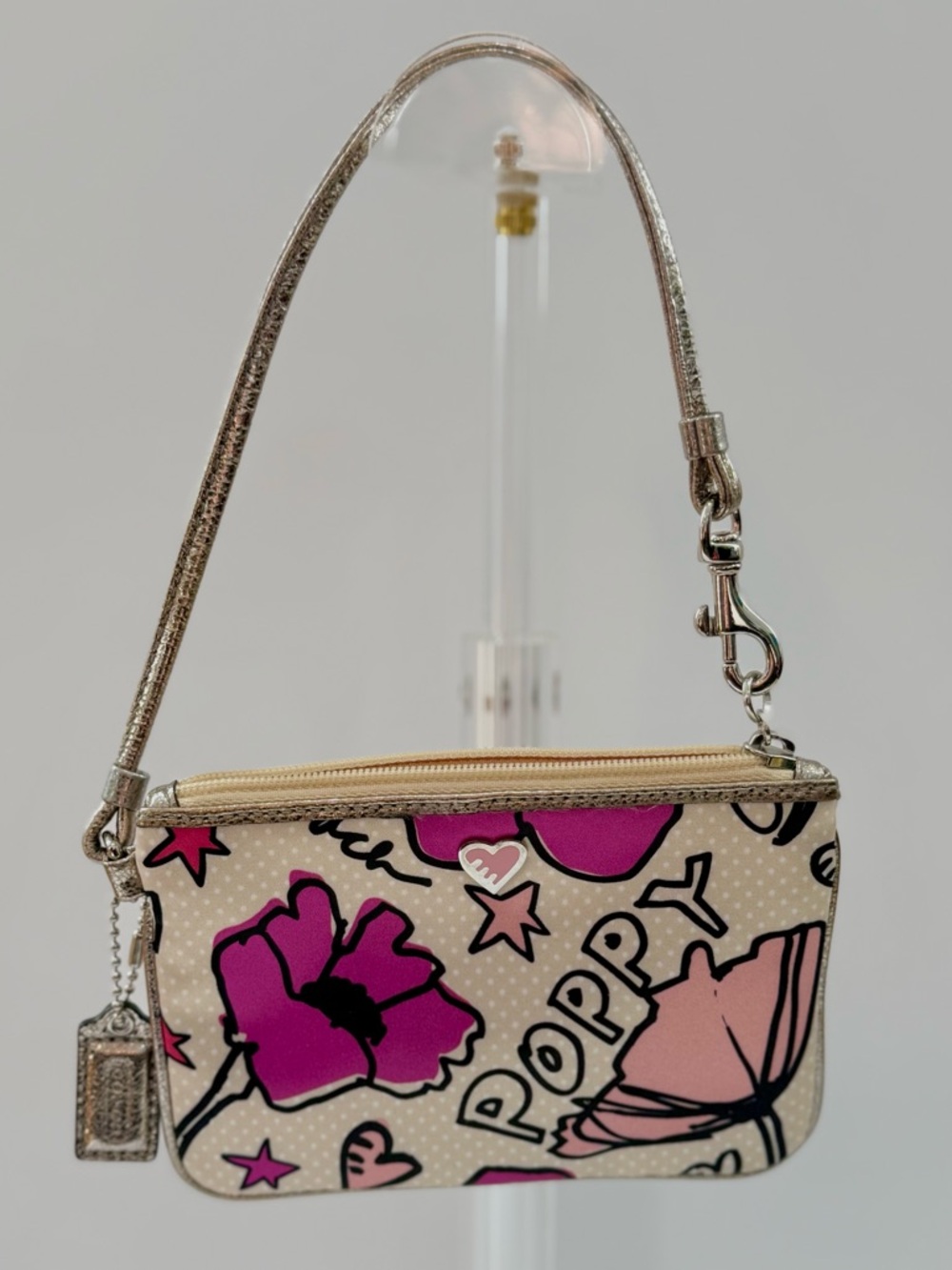 Coach Poppy Floral Y2K Mini Bag / Wristlet